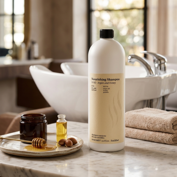 Shampoo Nutritivo Farmavita Backbar No. 02 Argán y Miel 1000ml